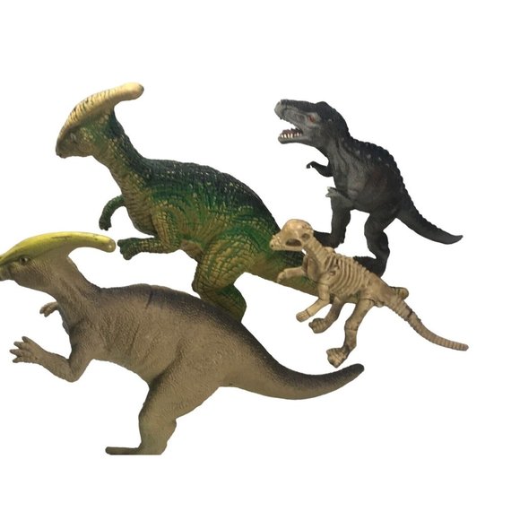 Mixed Lot Hard Plastic Dinosaurs Small Action Figure Toys Animals Lot of 4 - Picture 11 of 11